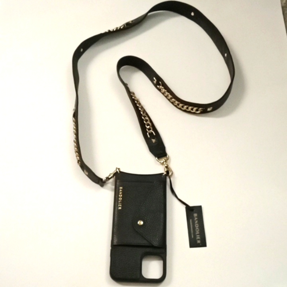 Bandolier phone case with straps